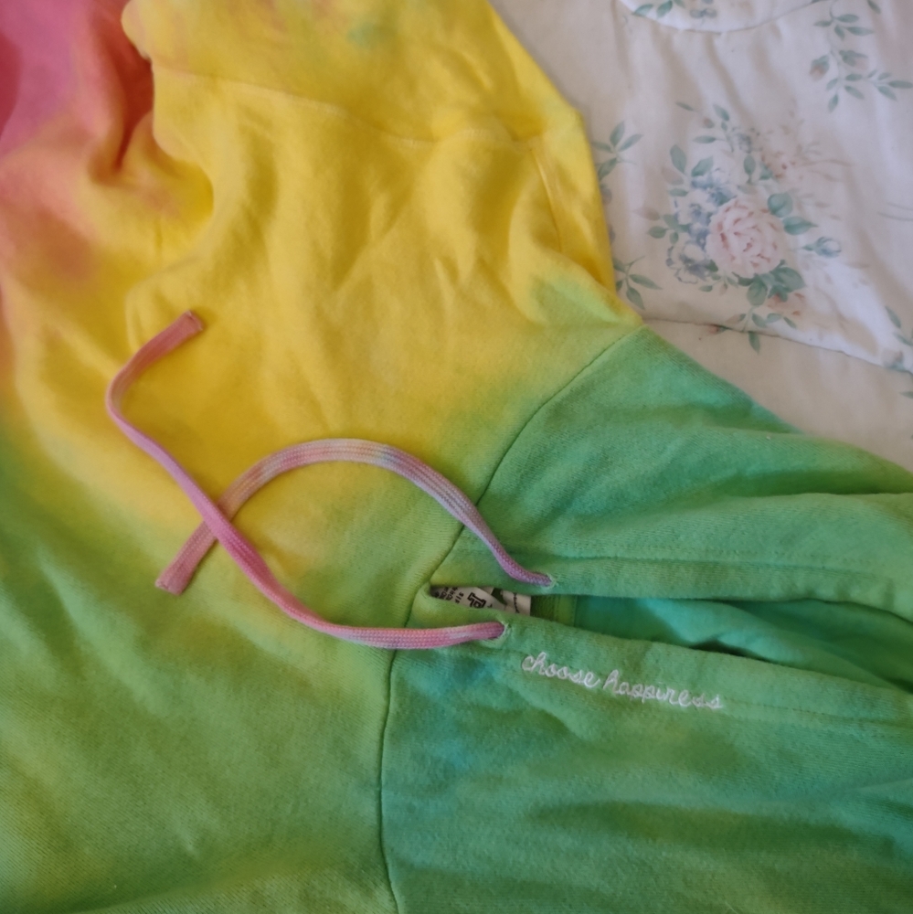NWT VS PINK X Spiritual Gangster Tie Dye Hoodie Dress - Picture 9 of 13